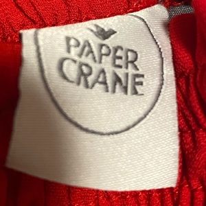 Women’s red ruffled tank top